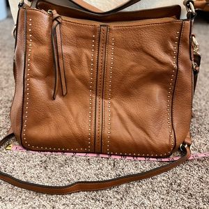 Montana West brown leather Concealed Carry handbag NWT